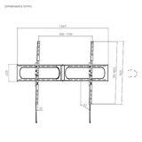 Up to 140" Massive Super Big Heavy-Duty Tilting TV Wall Mount Bracket Up to 140" Massive Super Big Heavy-Duty Tilting TV Wall Mount Bracket