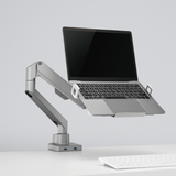 Universal Silver Steel 12’’~17’’ Laptop Holder for Monitor Arm fits 75 x 75, 100 x 100 VESA Plate