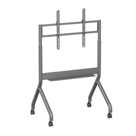 Slim Motorised Lift Height Adjustable Remote Control Up to 90" Heavy duty TV Floor Stand Mobile Cart Trolley Casters