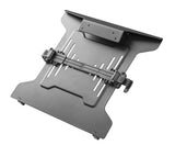 Black Steel Laptop Holder for Monitor Arm fits 75 x 75, 100 x 100 VESA Plate Black Steel Laptop Holder for Monitor Arm fits 75 x 75, 100 x 100 VESA Plate