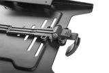 Black Steel Laptop Holder for Monitor Arm fits 75 x 75, 100 x 100 VESA Plate
