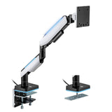 Ultrawide Single Heavy Duty Monitor Arm Stand For 1000R Curved Monitors up to 49" 20kg with RGB Lighting