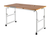 1200 x 600mm Height and Width Adjustable Over the Bed Mobile Computer Tiltable Desk Table 1200 x 600mm Height and Width Adjustable Over the Bed Mobile Computer Tiltable Desk Table