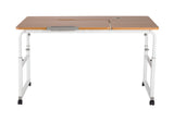 1200 x 600mm Height and Width Adjustable Over the Bed Mobile Computer Tiltable Desk Table 1200 x 600mm Height and Width Adjustable Over the Bed Mobile Computer Tiltable Desk Table