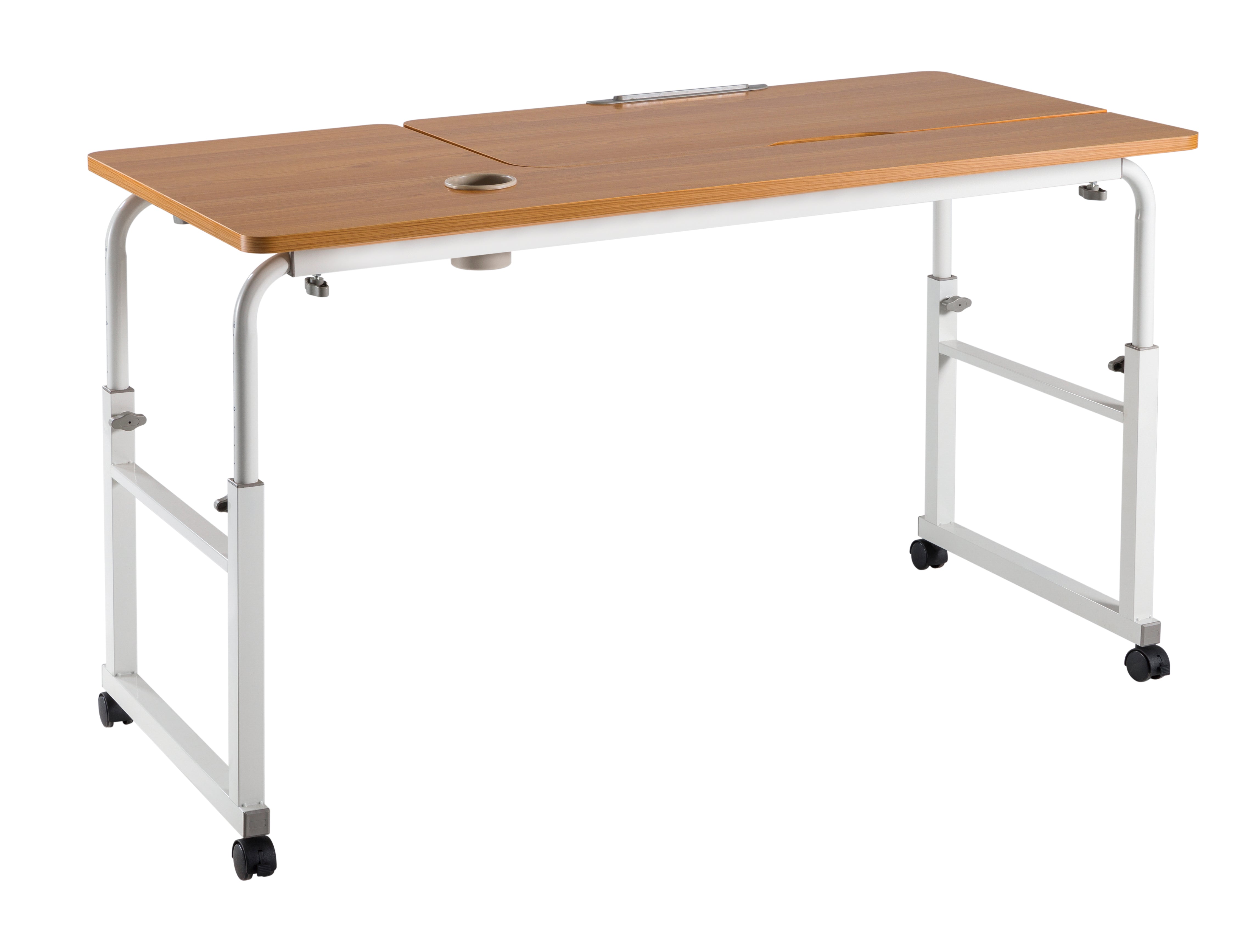 1200 x 600mm Height and Width Adjustable Over the Bed Mobile Computer Tiltable Desk Table 1200 x 600mm Height and Width Adjustable Over the Bed Mobile Computer Tiltable Desk Table