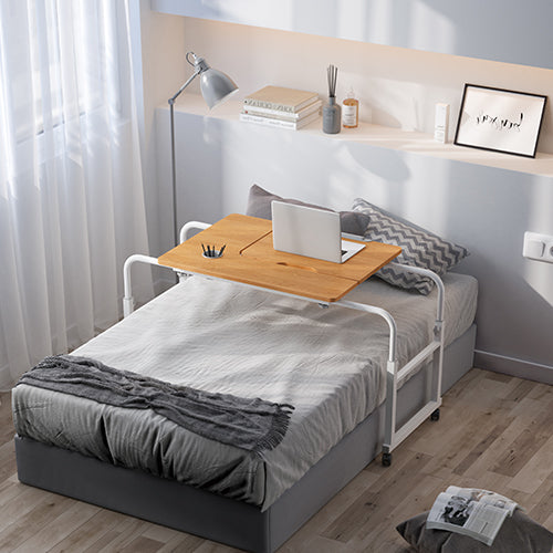 1200 x 600mm Height and Width Adjustable Over the Bed Mobile Computer Tiltable Desk Table 1200 x 600mm Height and Width Adjustable Over the Bed Mobile Computer Tiltable Desk Table