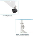 1200 x 600mm Height and Width Adjustable Over the Bed Mobile Computer Tiltable Desk Table 1200 x 600mm Height and Width Adjustable Over the Bed Mobile Computer Tiltable Desk Table