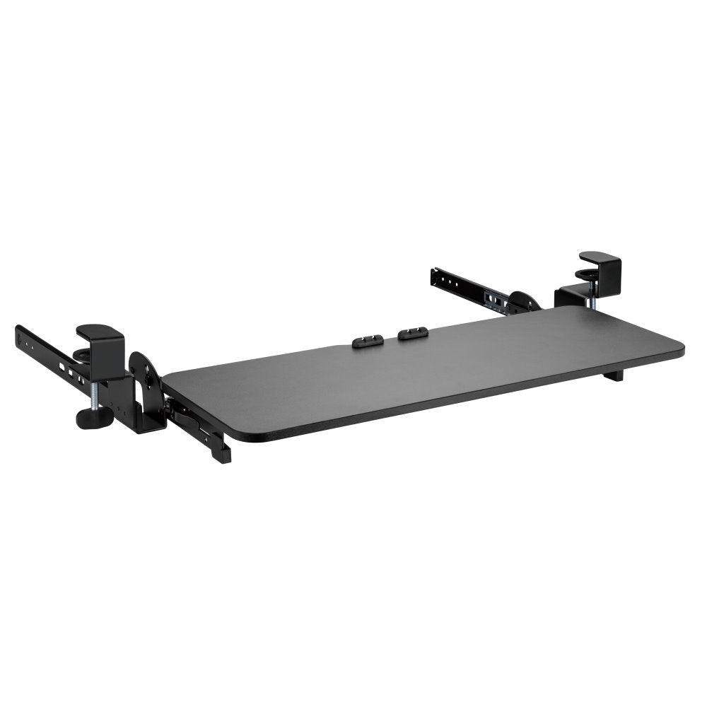 Under Desk Height Adjustable Clamp on Keyboard Tray
