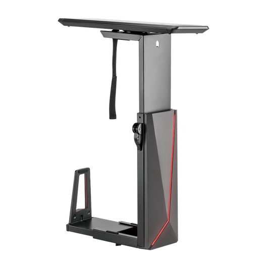 Sliding RGB Deluxe Under Desk Gaming CPU Mount ATX PC Case Holder Bracket