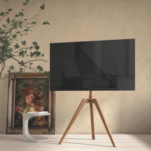 For 45"-65" TV Tripod Legged Solid Wood Studio TV Floor Stand For 45"-65" TV Tripod Legged Solid Wood Studio TV Floor Stand