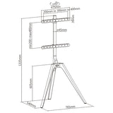 For 45"-65" TV Tripod Legged Solid Wood Studio TV Floor Stand For 45"-65" TV Tripod Legged Solid Wood Studio TV Floor Stand