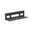 Compact High-Performance Under-Desk Cable Management Tray Black EA-CC11-13-1
