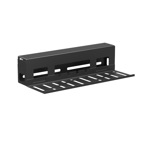 Compact High-Performance Under-Desk Cable Management Tray with Cable Box Black EA-CC11-13-3