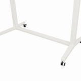 Compact Height Adjustable Portable Mobile Laptop Computer Workstation Office Sit Stand Desk 915 x 560mm on wheels