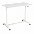 Compact Height Adjustable Portable Mobile Laptop Computer Workstation Office Sit Stand Desk 915 x 560mm on wheels