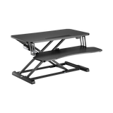 Electric Height Adjustable Sit-Stand Standing Desk Converter Tabletop Desktop Workstation 800x400mm Black