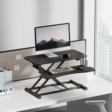 Electric Height Adjustable Sit-Stand Standing Desk Converter Tabletop Desktop Workstation 800x400mm Black