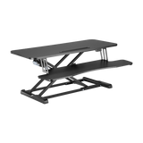Electric Height Adjustable Sit-Stand Standing Desk Converter Tabletop Desktop Workstation 950x400mm Black