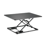 Ergox DWS29-01 ultra-slim manual sit-stand desk converter in black