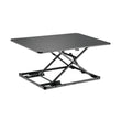Ultra Slim Manual Height Adjustable Sit-Stand Standing Desk Converter Tabletop Desktop Workstation Black