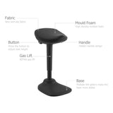 Ergonomic Gas Air Lift Height Adjustable Sit Stand Office Perching Wobble Stool EA-CH04-29