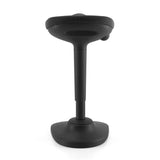 Black Ergox EA-R15-BK wobble perch stool, rear view