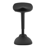 Black Ergox EA-R15-BK wobble perch stool, front view