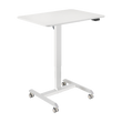 Electric Height Adjustable Portable Mobile Computer Laptop Office Desk 800 x 600mm Workstation on wheels