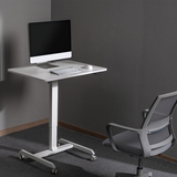 Electric Height Adjustable Portable Mobile Computer Laptop Office Desk 800 x 600mm Workstation on wheels