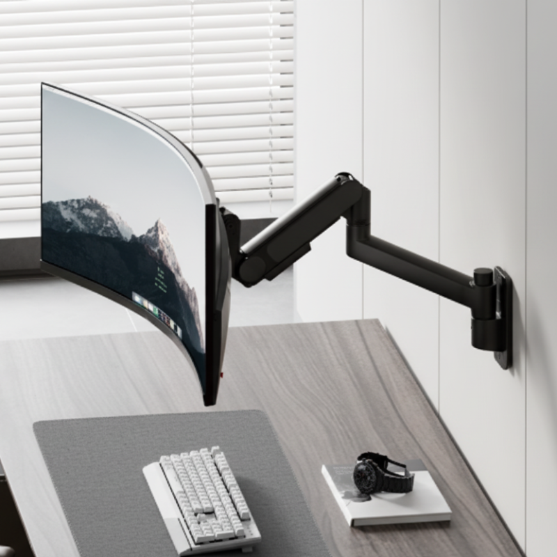 Heavy-Duty Single Wall Mount Monitor Arm for Ultrawide Displays up to 57" EA-MA92112