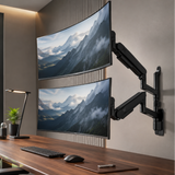 Heavy-Duty Dual Wall Mount Monitor Arm for Ultrawide Displays up to 57" EA-MA92114