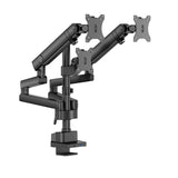 Triple Monitor Screen Heavy Duty Pole mounted Mechanical Spring Monitor Arm with USB Ports