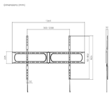 Up to 140" Massive Super Big Heavy-Duty TV Wall Mount Bracket