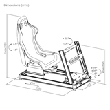 High Quality Aluminum Racing Simulator Cockpit EA-RS0801 with Fiberglass Bucket Seat