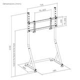 Free Standing Single Monitor Mount for EA-RS0801 Racing Simulator Cockpit