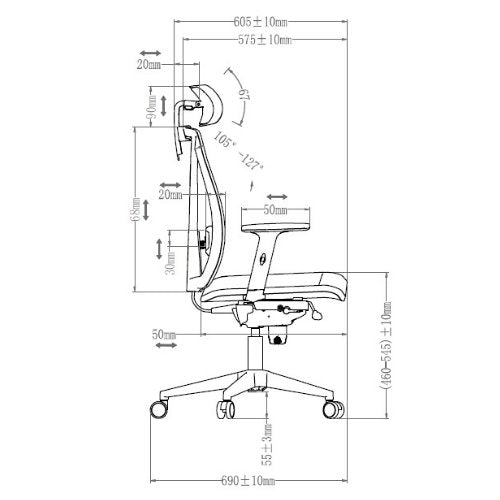 EA-EC-P072A Ergonomic Office Chair