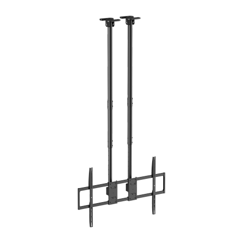 Up to 120" TV Dual Pole Heavy Duty Ceiling Mount with Tilt & Swivel with Longer Pole