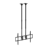 Up to 120" TV Dual Pole Heavy Duty Ceiling Mount with Tilt & Swivel with Longer Pole