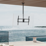 Up to 100" TV Ceiling Mount with Tilt & Swivel with Longer Pole