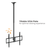 Up to 100" TV Ceiling Mount with Tilt & Swivel