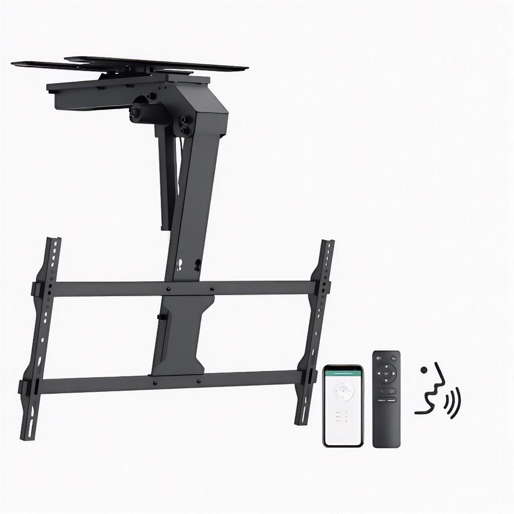 For 43"-86" Smart TV Motorised Flip Down TV Ceiling Mount with Swivel Design