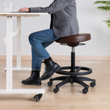 Ergonomic Gas Air Lift Height Adjustable Sit Stand Office Mobile Stool EA-CH04-12