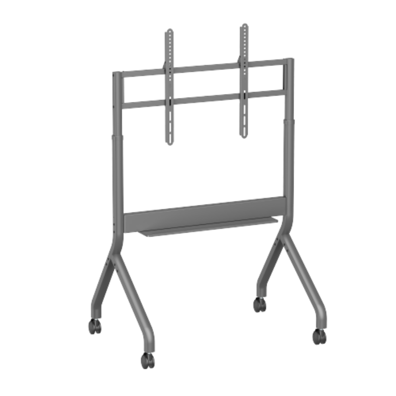 Slim Motorised Lift Height Adjustable Remote Control Up to 90" Heavy duty TV Floor Stand Mobile Cart Trolley Casters