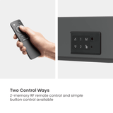 Slim Motorised Lift Height Adjustable Remote Control Up to 90" Heavy duty TV Floor Stand Mobile Cart Trolley Casters