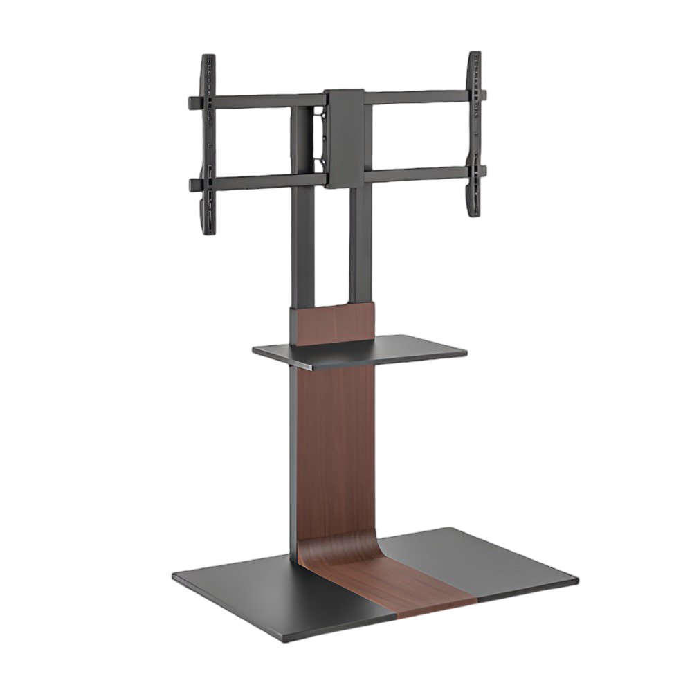For 45"-90" Dual Column Supersized Sturdy Base TV Floor Stand with 5-Level Height Adjustments