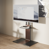 For 45"-90" Dual Column Supersized Sturdy Base TV Floor Stand with 5-Level Height Adjustments