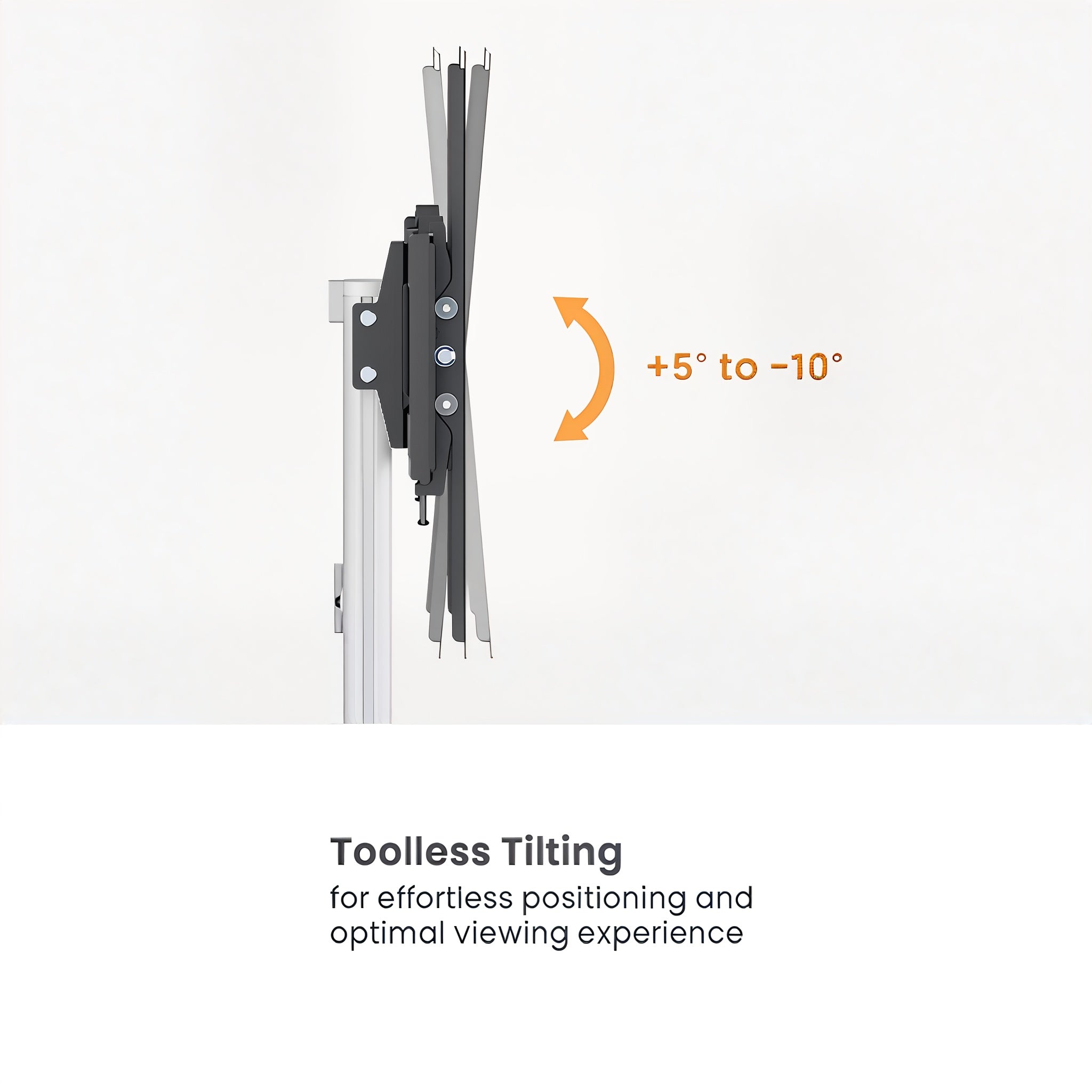 Super Slim for 37"-86" TV Floor Stand with Storage Shelf