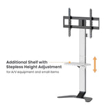 Super Slim for 37"-86" TV Floor Stand with Storage Shelf