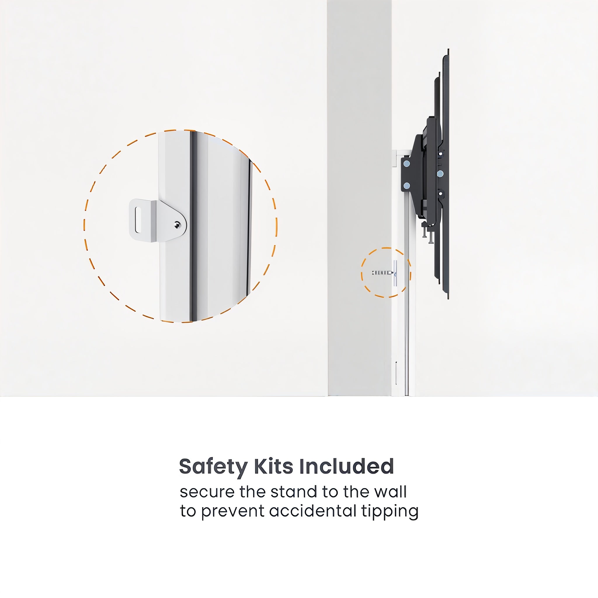 Super Slim for 37"-86" TV Floor Stand with Storage Shelf