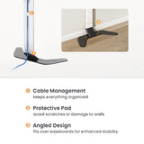 Super Slim for 37"-86" TV Floor Stand with Storage Shelf